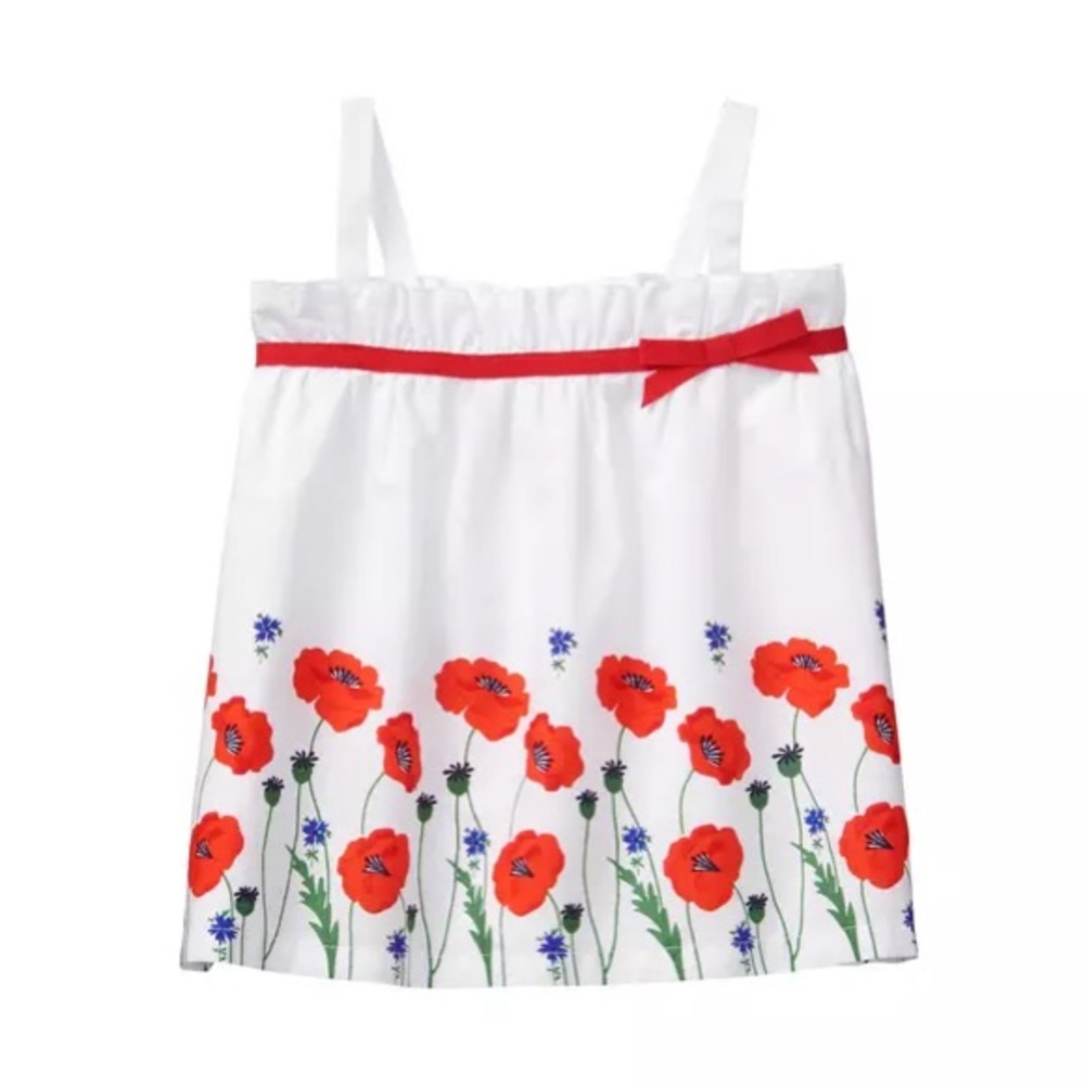 Janie and Jack
Poppy Border Top